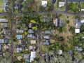 Aerial view of neighborhood