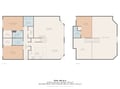 Detailed floor plan shows the complete layout with bedrooms, kitchen, living spaces, and loft area to help you envision your stay.