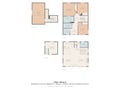 This floor plan shows the spacious layout of your vacation rental, with three bedrooms, two bathrooms, and generous living spaces spread across multiple levels.