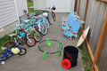 Your beach adventure awaits with bikes for exploring, chairs for relaxing, and games for endless fun in the sun.