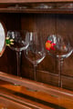 Decorative wine glasses