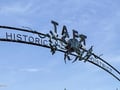 Historic Taos Plaza entrance arch marks the gateway to the surrounding neighborhood and local attractions.