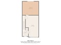 Property floor plan showing the bedroom, garage, and foyer layout with detailed square footage for each area.