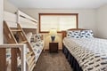 Bunkroom with queen bed