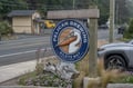 Pelican Brewing sign marks the entrance to this charming Oregon Coast property in Siletz Bay, welcoming you to your coastal getaway.