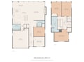 Detailed floor plan shows your spacious two-story home with four bedrooms, open kitchen-living area, and convenient garage access.