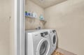 Your private laundry room keeps your clothes fresh throughout your stay with modern appliances.
