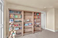 Curl up with your favorite book from this thoughtfully curated library, featuring classics and games for cozy evenings in.