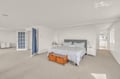 primary bedroom with king bed
