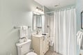 Your private bathroom features a soothing coastal palette, fresh linens, and everything you need to refresh after a day of exploring.