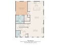 This detailed floor plan shows your spacious home layout with open living areas, fully equipped kitchen, and comfortable bedroom suite.