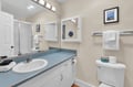 Your private bathroom features a spacious vanity, soft towels, and thoughtful amenities for your comfort.