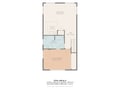 This floor plan shows your spacious primary bedroom, a comfortable sitting room with wet bar, and a well-appointed bathroom with tub and shower.