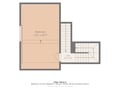 A detailed floor plan showing your upstairs bedroom layout with a spacious hall connecting to the staircase.