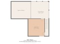 Review the property layout with this detailed floor plan showing the spacious family room and cozy bedroom arrangement.
