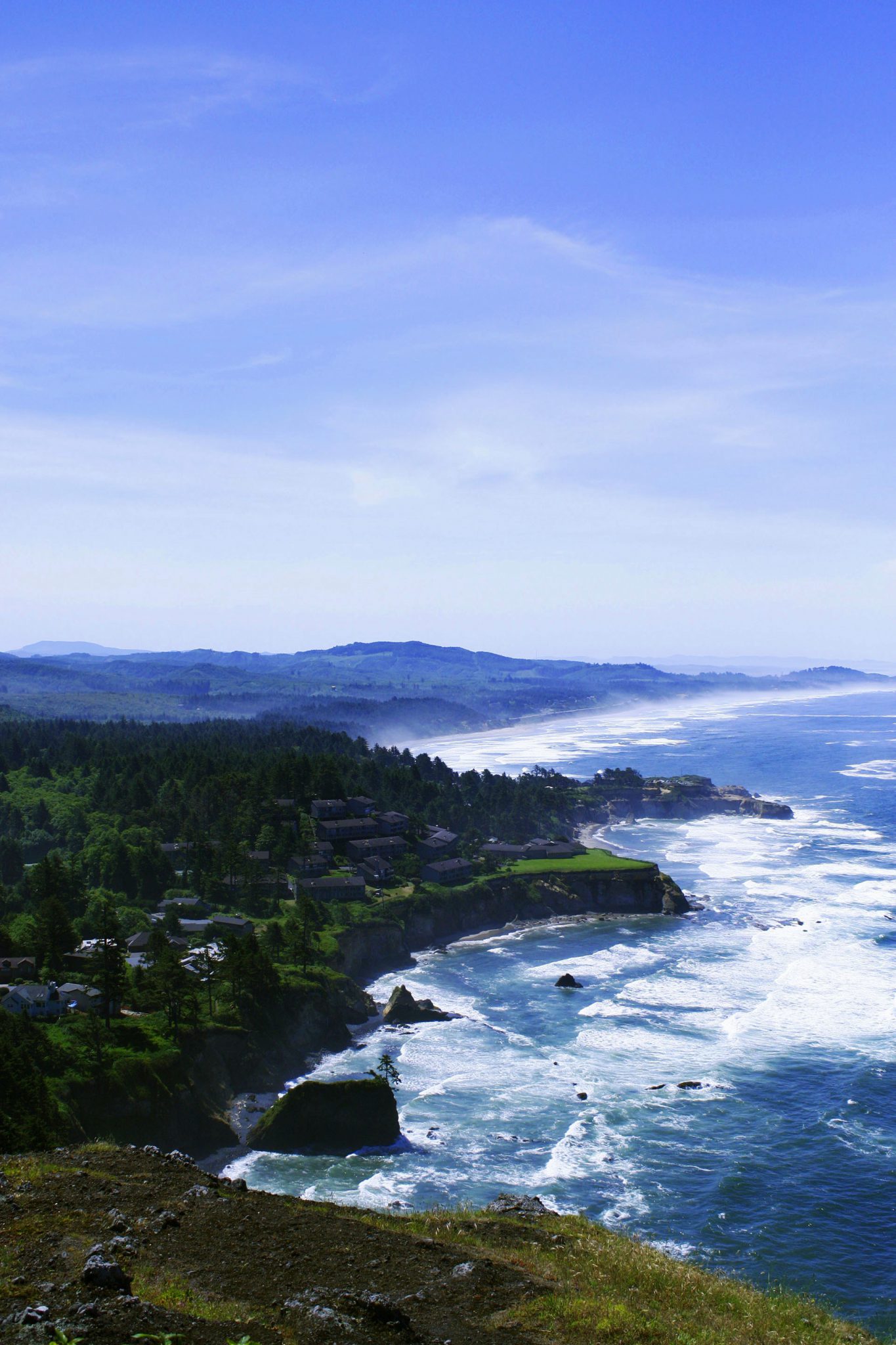 View of Otter Rock, Oregon