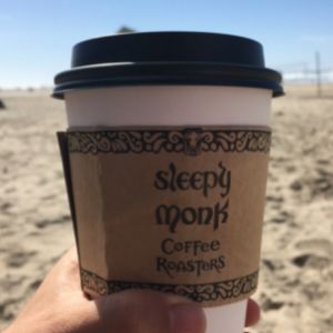Sleepy monk coffee in Cannon Beach